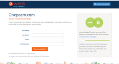 Desktop Screenshot of onepoem.com